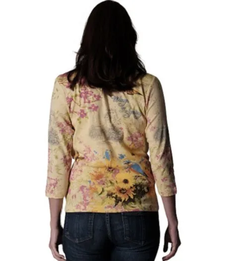 Womens Spring Sights Top- 100% Cotton Tee