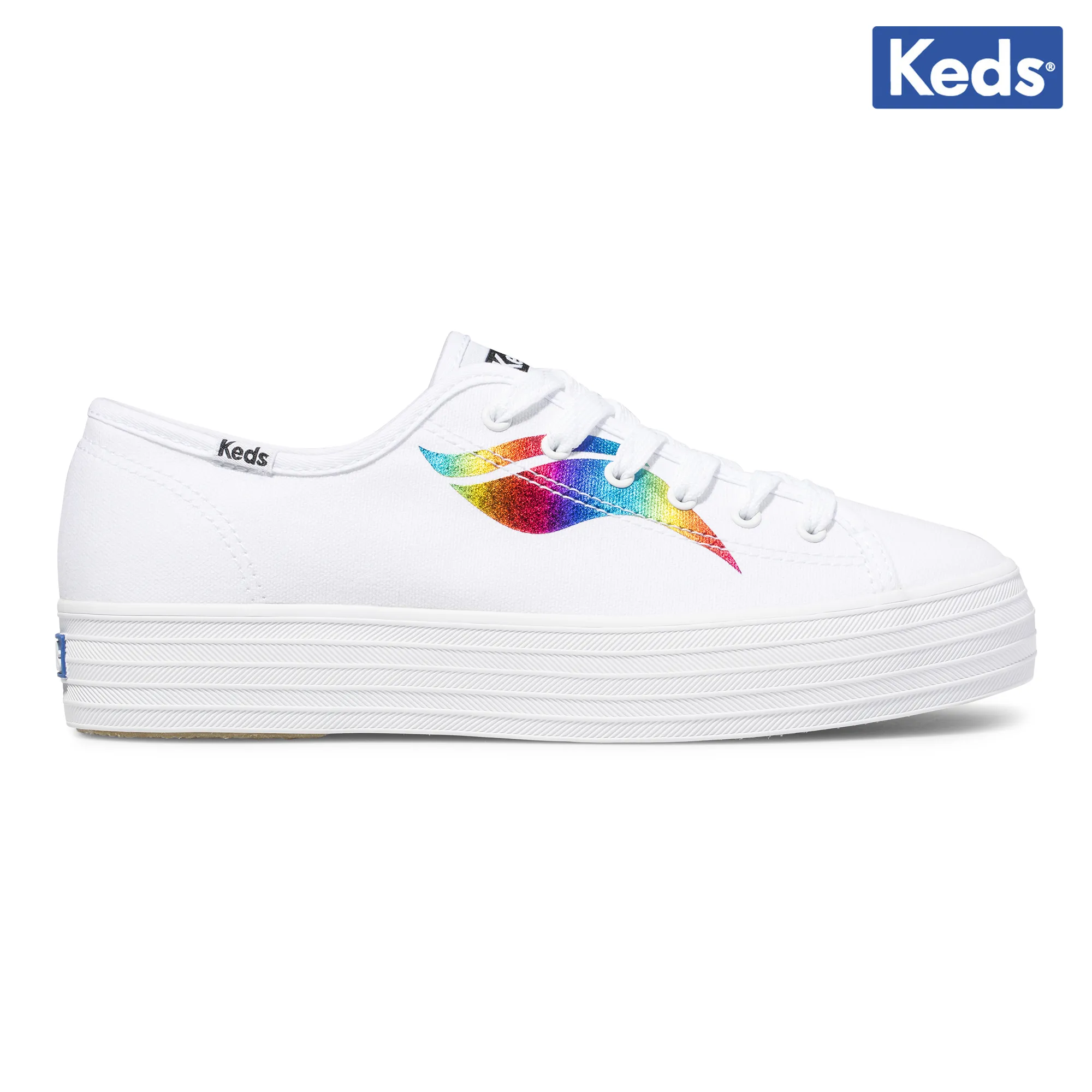 Women's Triple Kick Canvas Rw White Multi (WF64032)